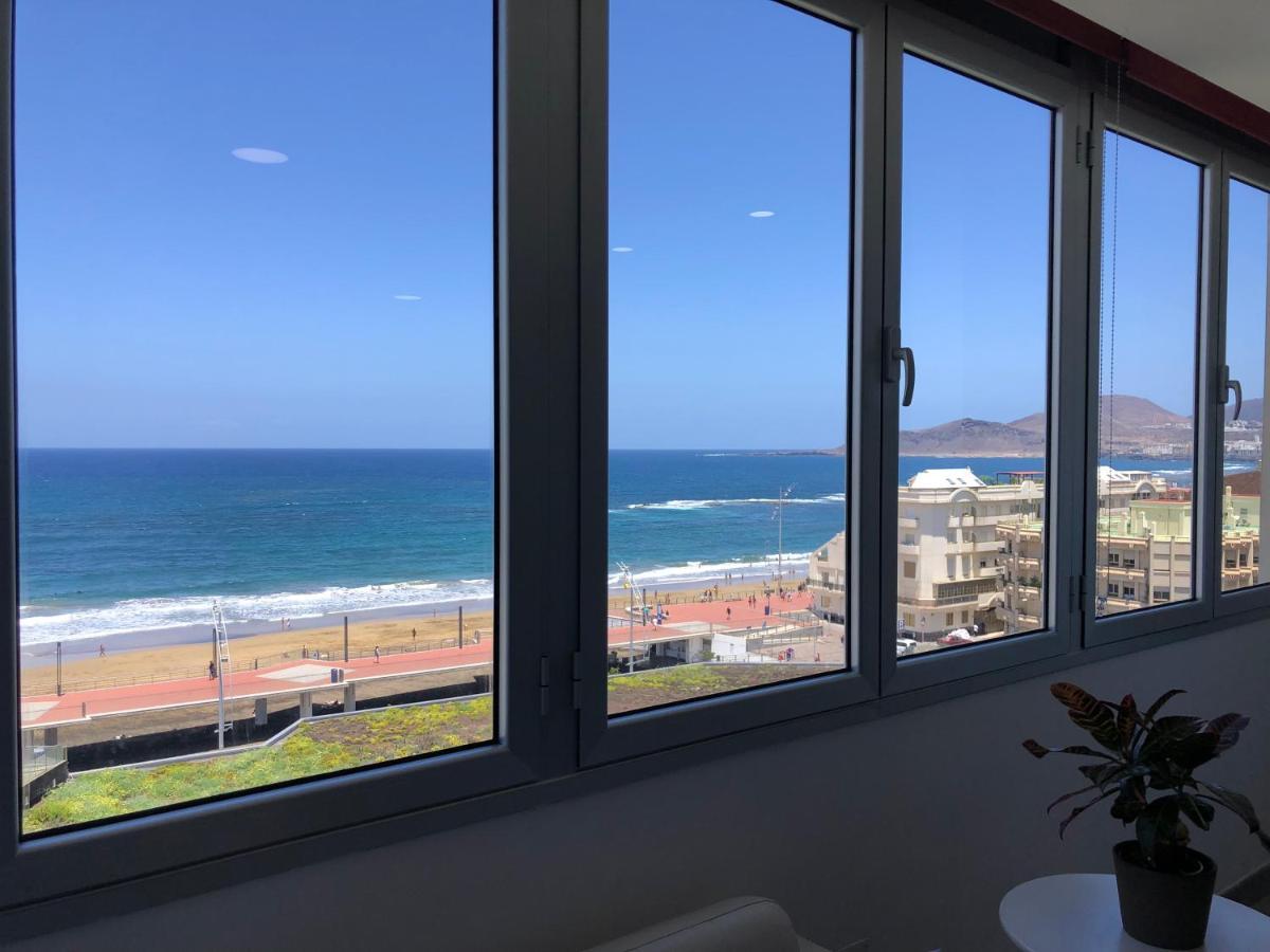 Vistas Mar Playa Las Canteras Primera Linea Wifi Las Palmas de Gran Canaria Esterno foto